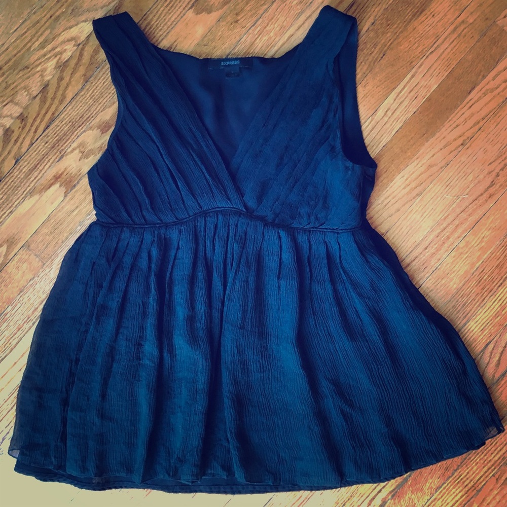 Express Layered Blouse with Empire Waist